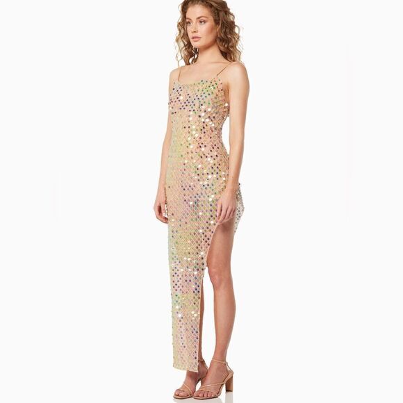 Free People Elliatt Cabana Embellished Midi-Dress/ size XL - Picture 1 of 14